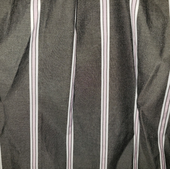 Stem & Vine 3X off shoulder gray pink stripe top - Picture 9 of 15